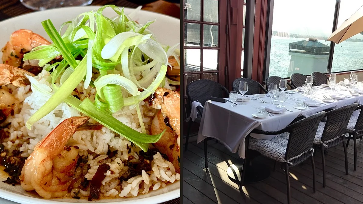 Elegant seafood restaurant with polished tables.