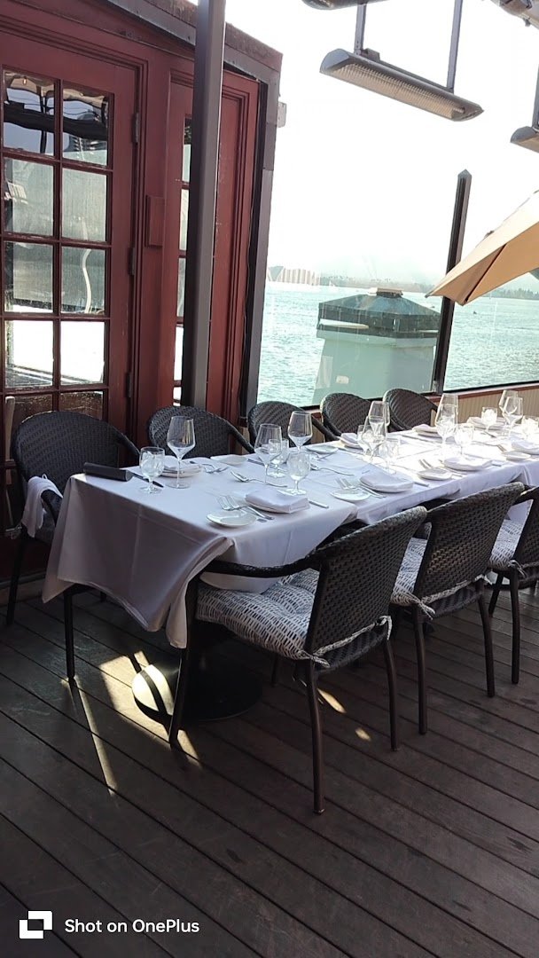 Elegant seafood restaurant with polished tables.